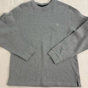Classic Gray Crewneck Long Sleeve Men's Heavy Shirt